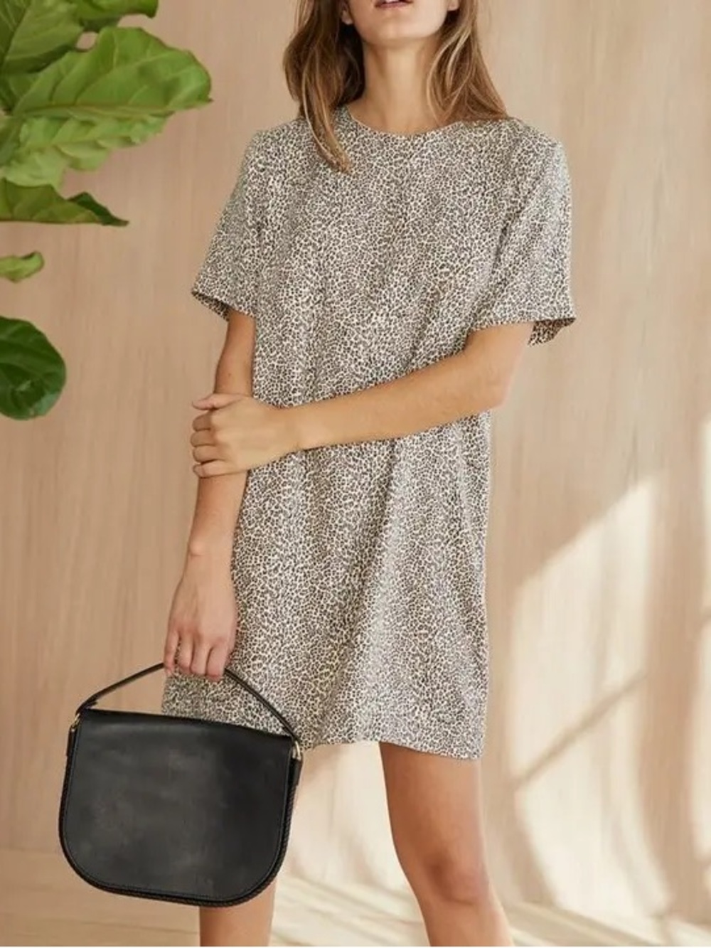 Jenni Kayne Leopard T-Shirt Dress Size Medium